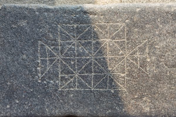 Signs on temple doorsteps